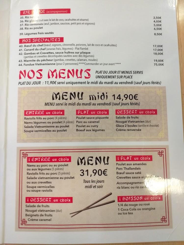 Restaurant Dragon d'Asie - Menu Image 3